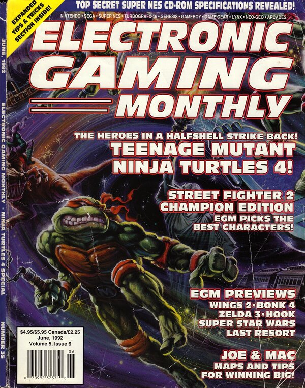 Electronic Gaming Monthly Issue 35 (June 1992) cover